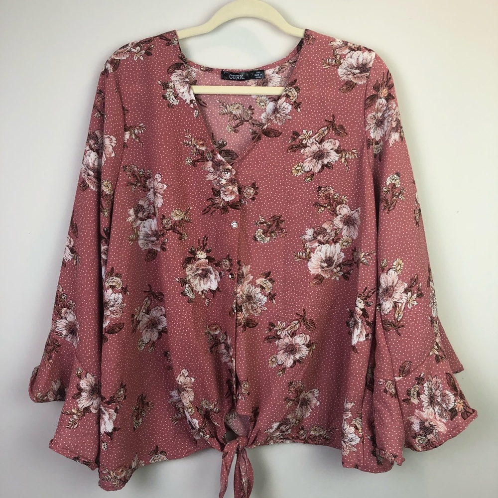 NWOT Floral Blouse 2X
